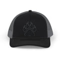 Bear Paw Trucker Cap — Embroidered Wildlife Snapback