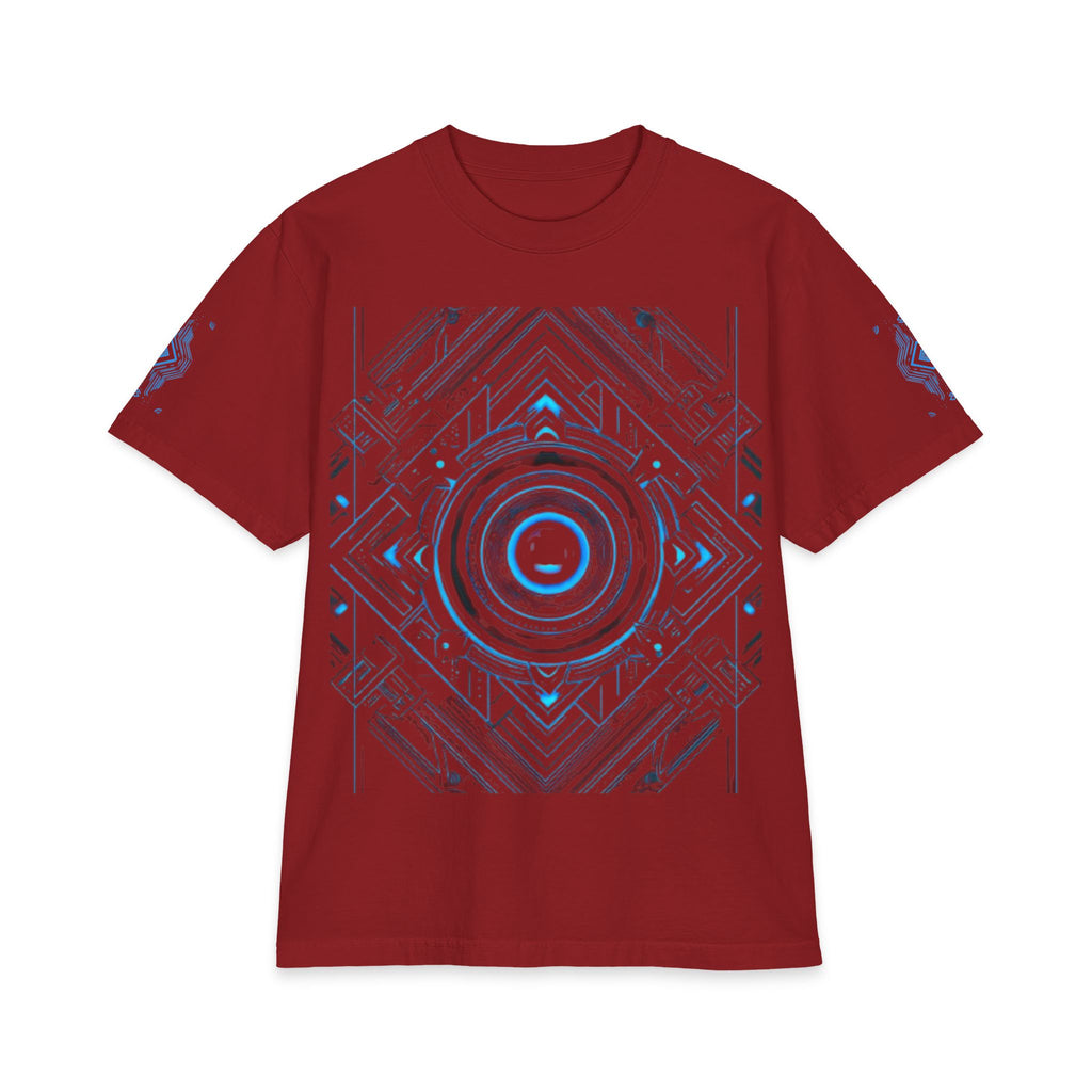 Tech Circuit T‑Shirt — Blue Futuristic Graphic