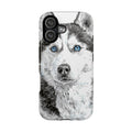 Husky Portrait Magnetic Impact-Resistant Phone Case