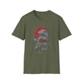 Dragon Circle T-Shirt — Japanese Red Sun Asian Dragon Graphic Tee