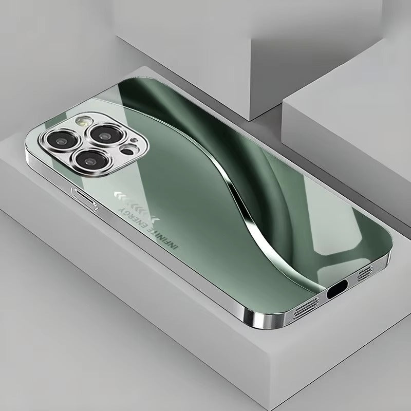 Gradient Minimalist Curve Electroplated Phone Case